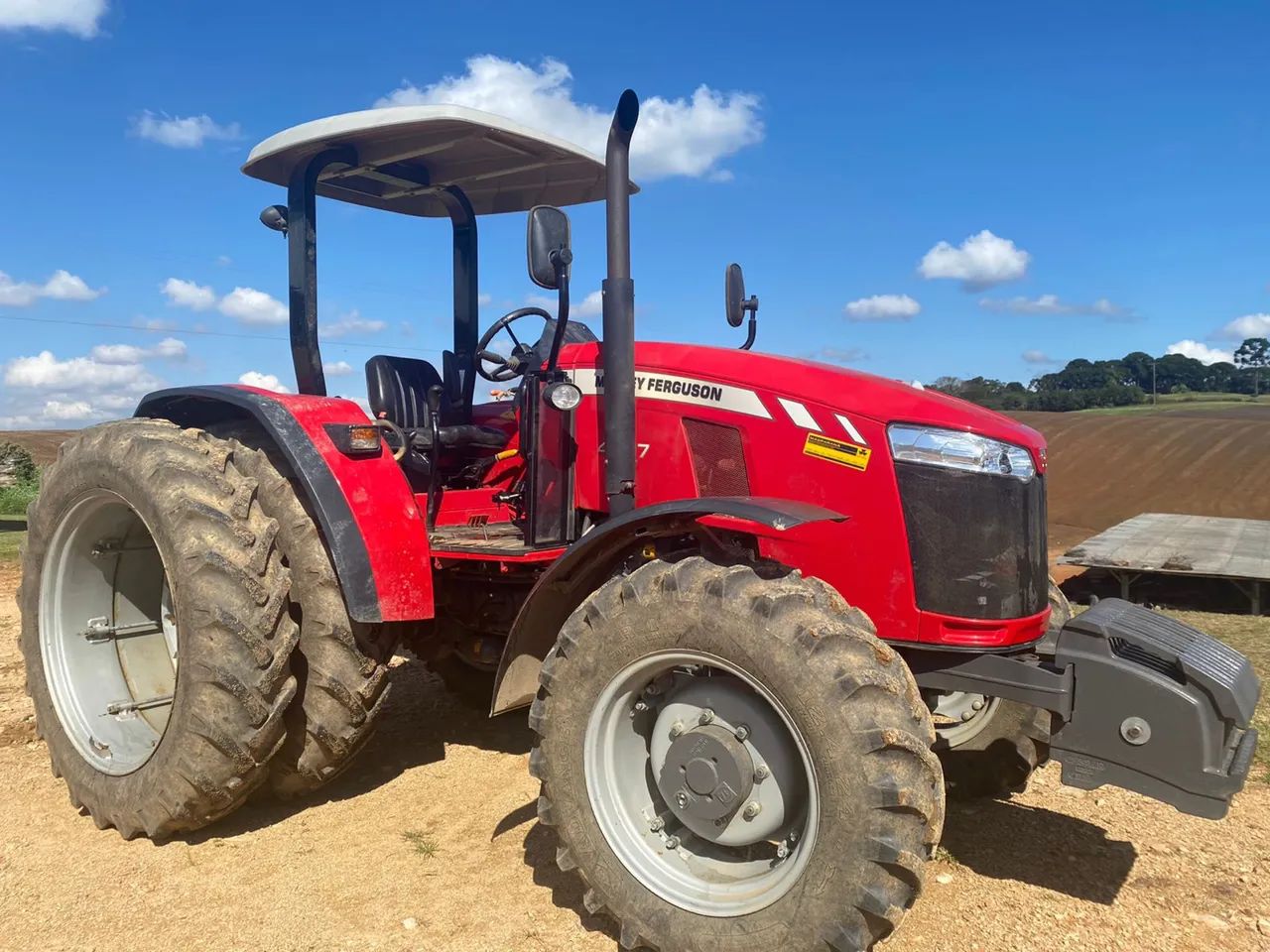 Trator massey 4707 duplado completo de peso. - Foto 5