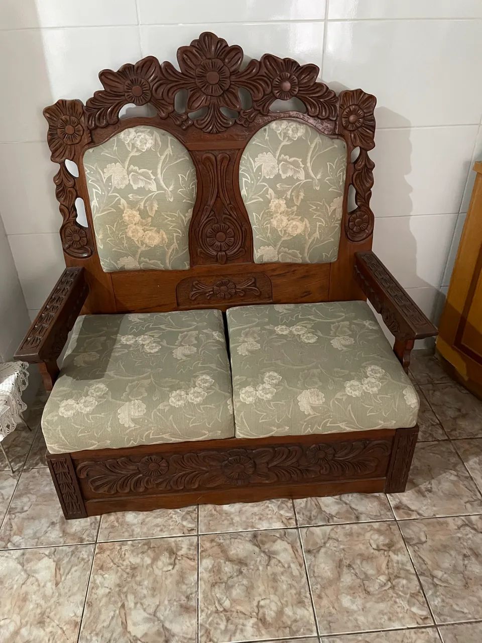 Conjunto de Sofá Rústico de Madeira - Foto 2