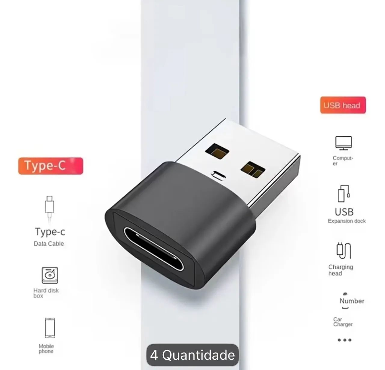 Adaptador USB para USB-C