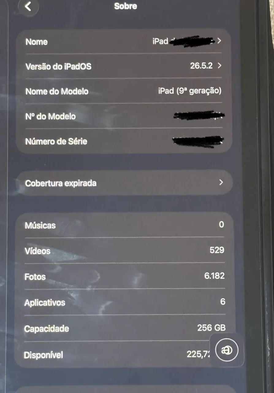 iPad de 9ª Geração na cor Cinza Espacial (Space Gray) com 256 GB de armazenamento - Foto 2