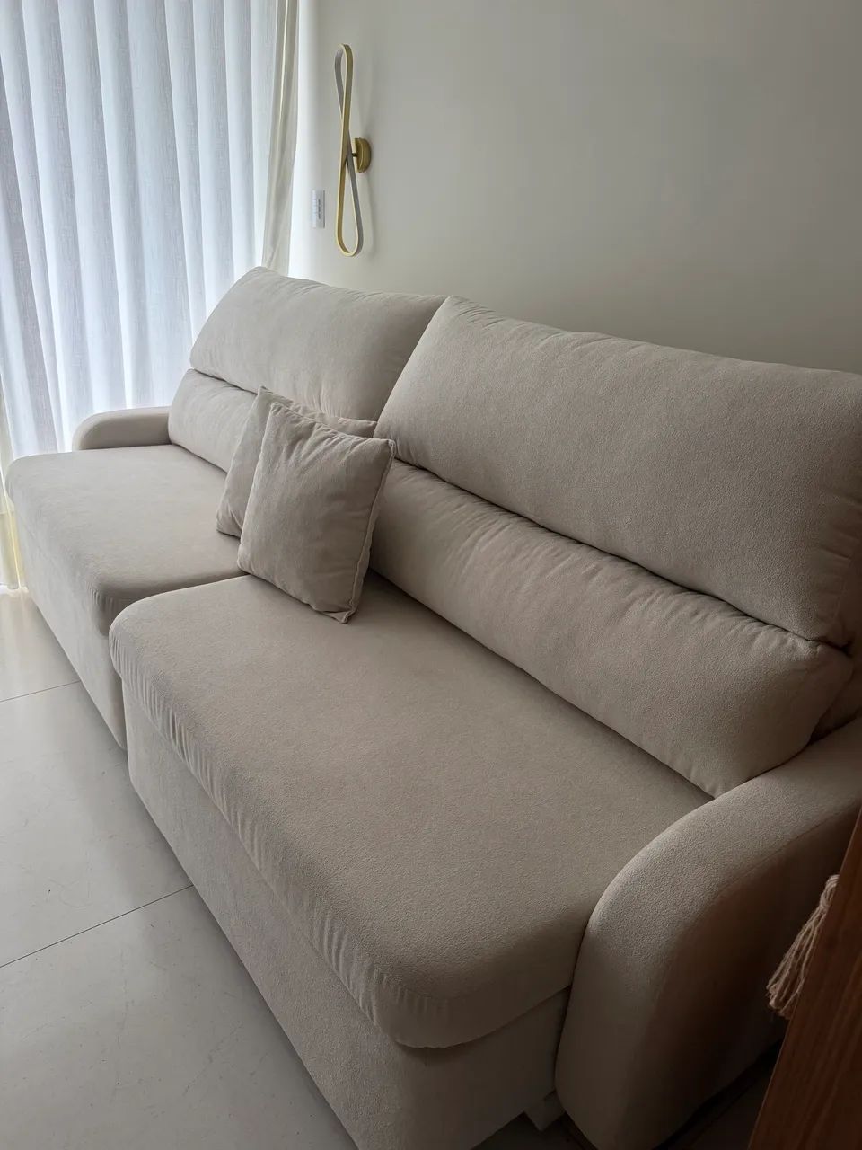     Sofá Retrátil e Reclinável 3 Lugares - Foto 3