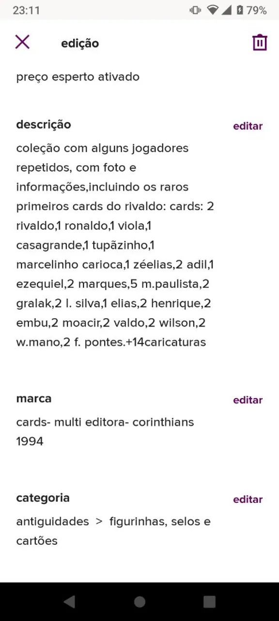 50 cards e caricaturas do Corinthians brasileiro de 1994 multi editora. - Foto 5