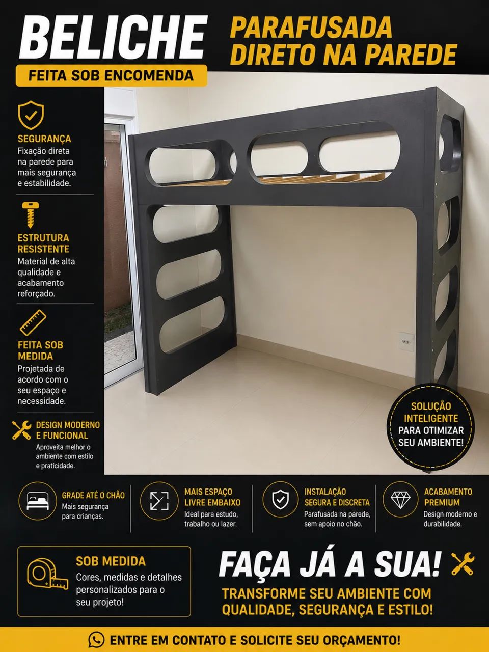 Cama beliche solteiro 