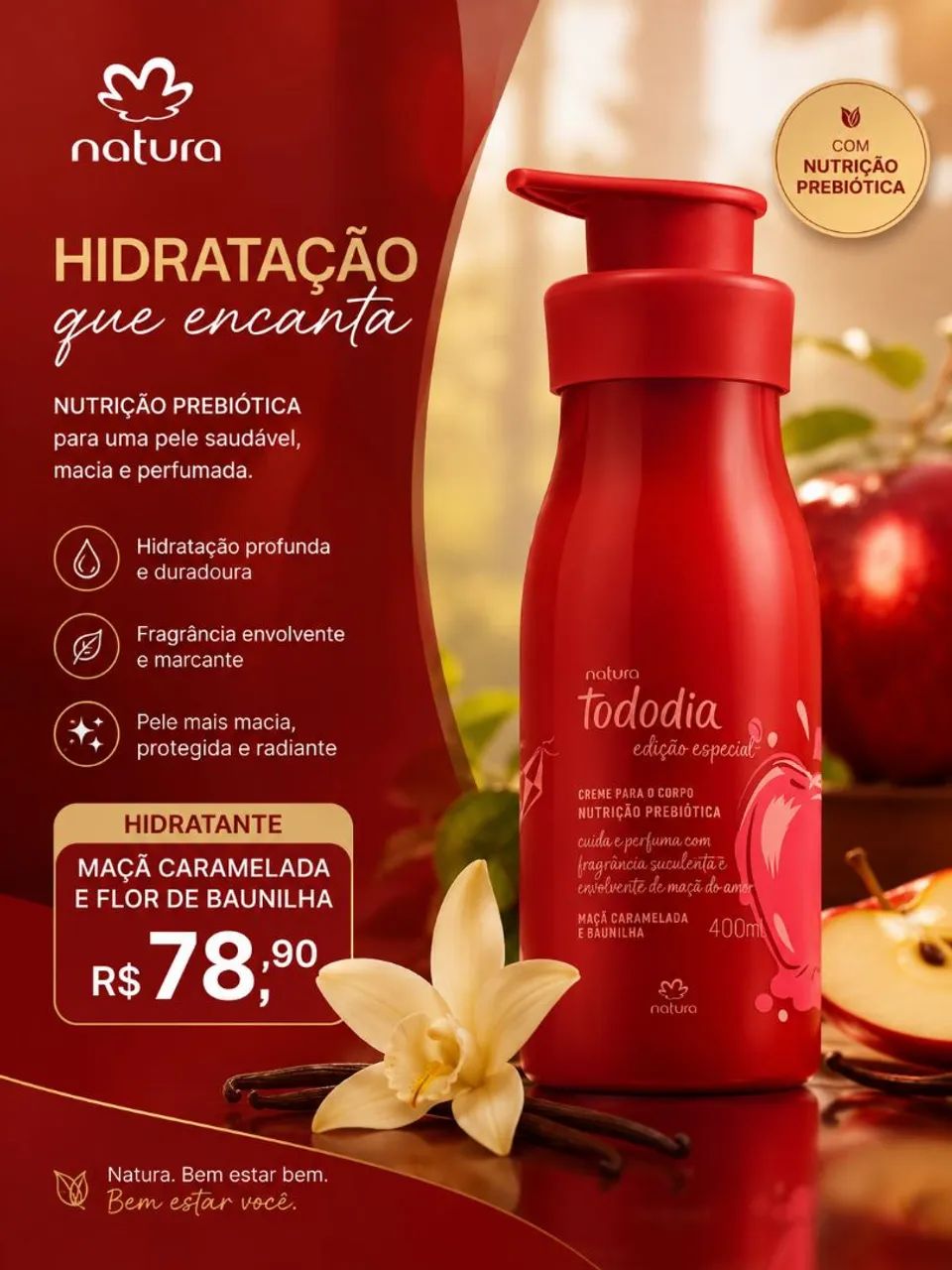 Hidratante maçã caramelada 
