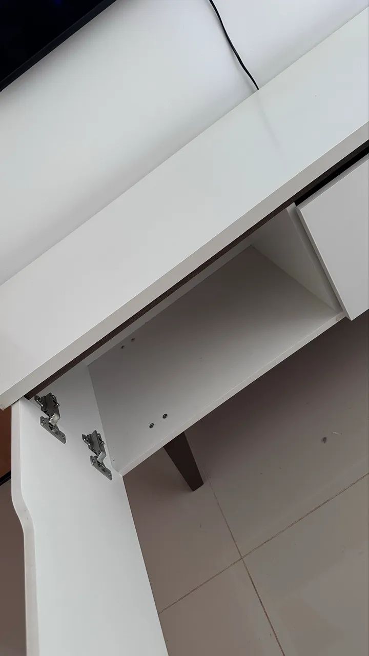Rack Retrô Branco - Excelente Estado - Foto 3