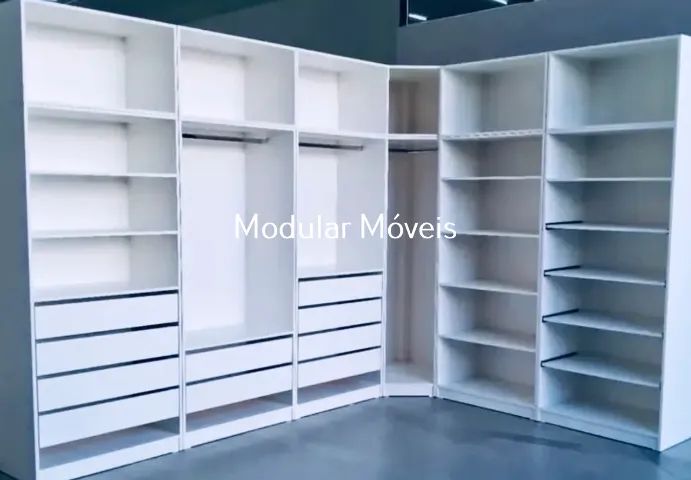 Closet em L 6 Módulos - MDF