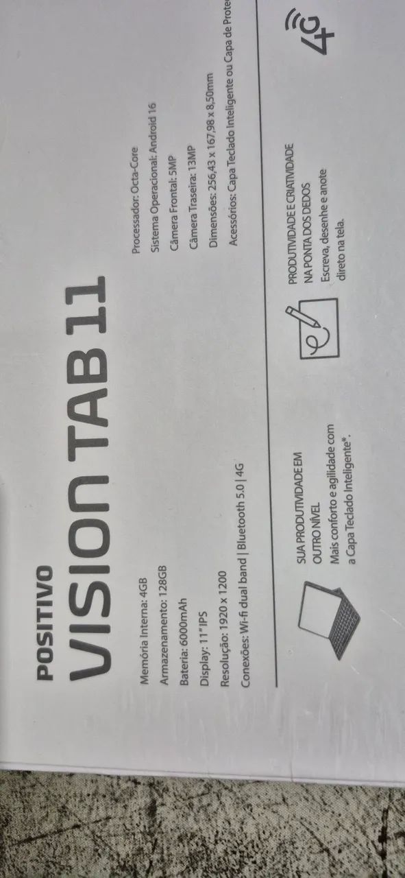 Tablet positivo vision com teclado e caneta - Foto 6