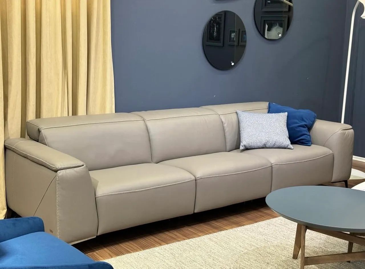 Sofá Natuzzi Trionfo 3m | Couro | R$55k na loja - Foto 2