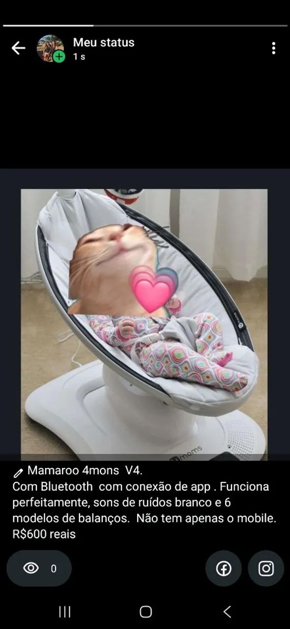 Cadeira de balanço mamaroo