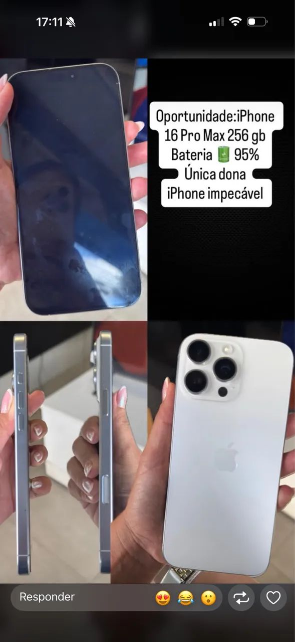 iPhone 16 pro max 9 meses de uso 