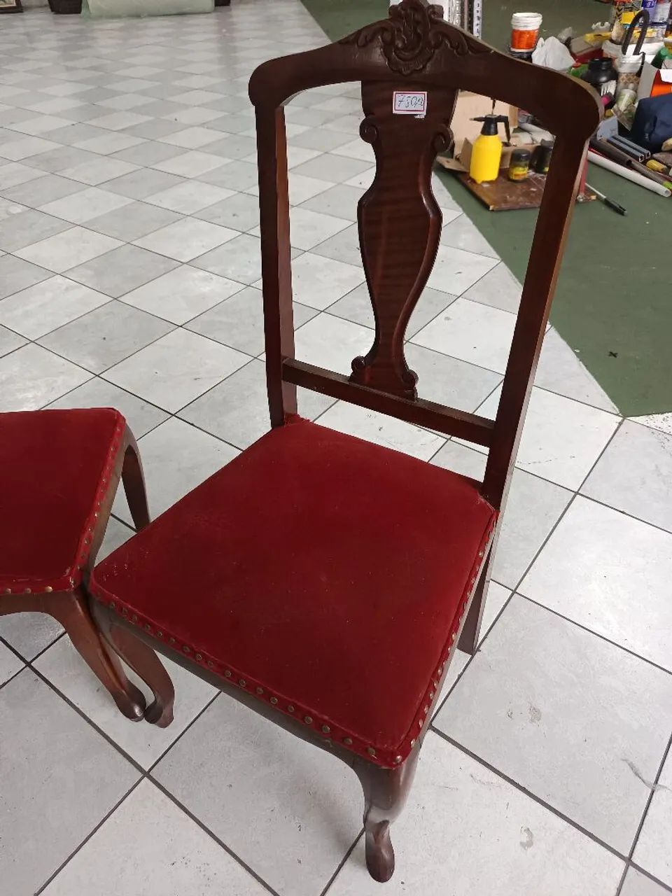 Par de cadeiras clássicas com blanqueta - Foto 5
