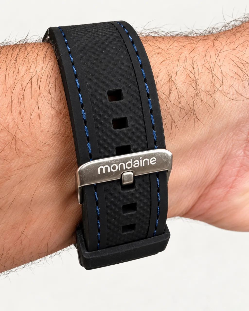Relógio Mondaine Mostrador Sunray Azul - Foto 4