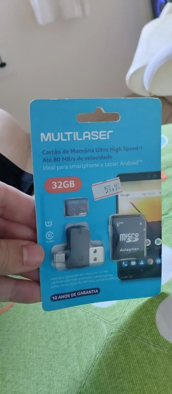 Kit de Cartão de Memória 32GB Multilaser (Modelo MC151)