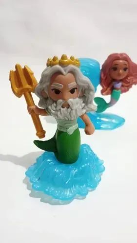 Dupla Rei Tritão e Ariel Live Action a Pequena Sereia Mcdonalds - Foto 2