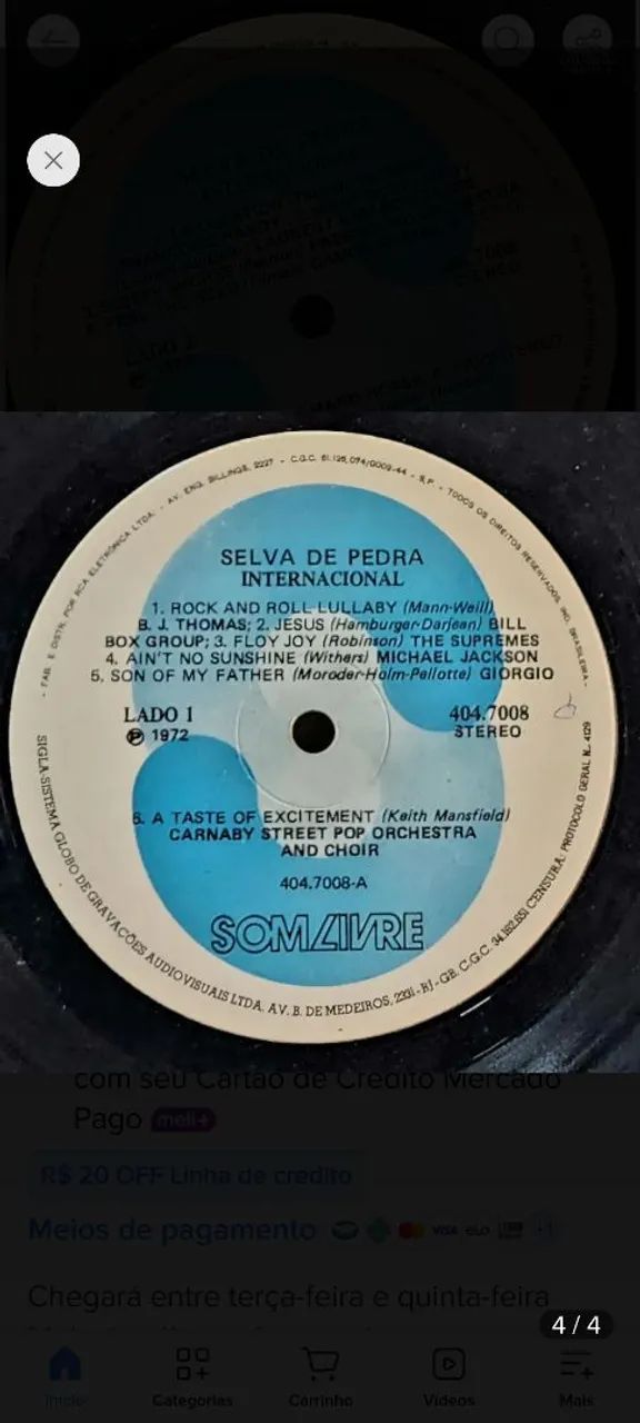 Selva de Pedra (1972) - Trilha Sonora Internacional - Foto 4