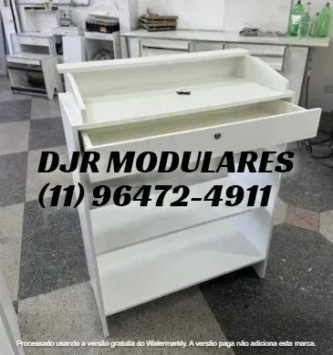 BALCÃO CAIXA VITRINE COM GAVETA E CHAVE - NOVO - ENTREGA RÁPIDA