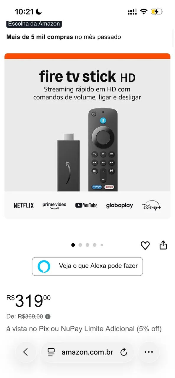 Amazon Fire TV Stick Full HD 1080p - Smart TV