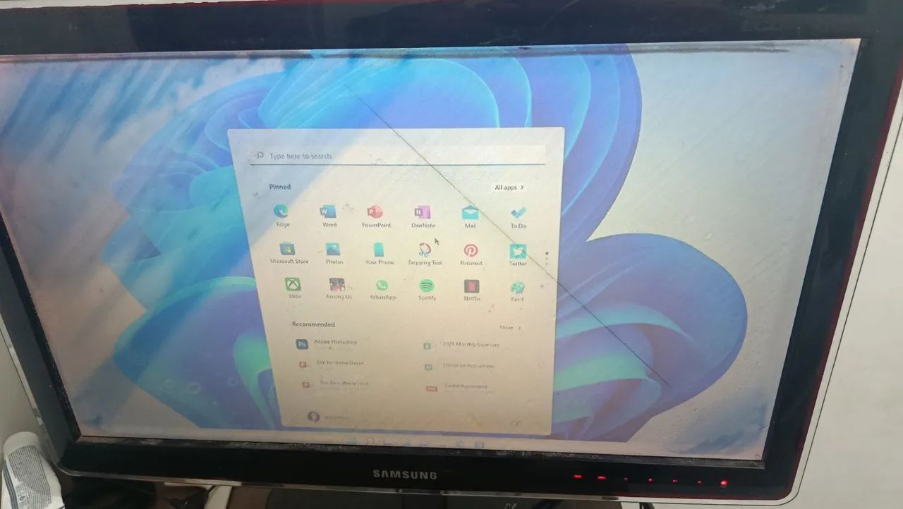 Tv monitor com defeito Samsung SyncMasterP2470HN - Foto 2