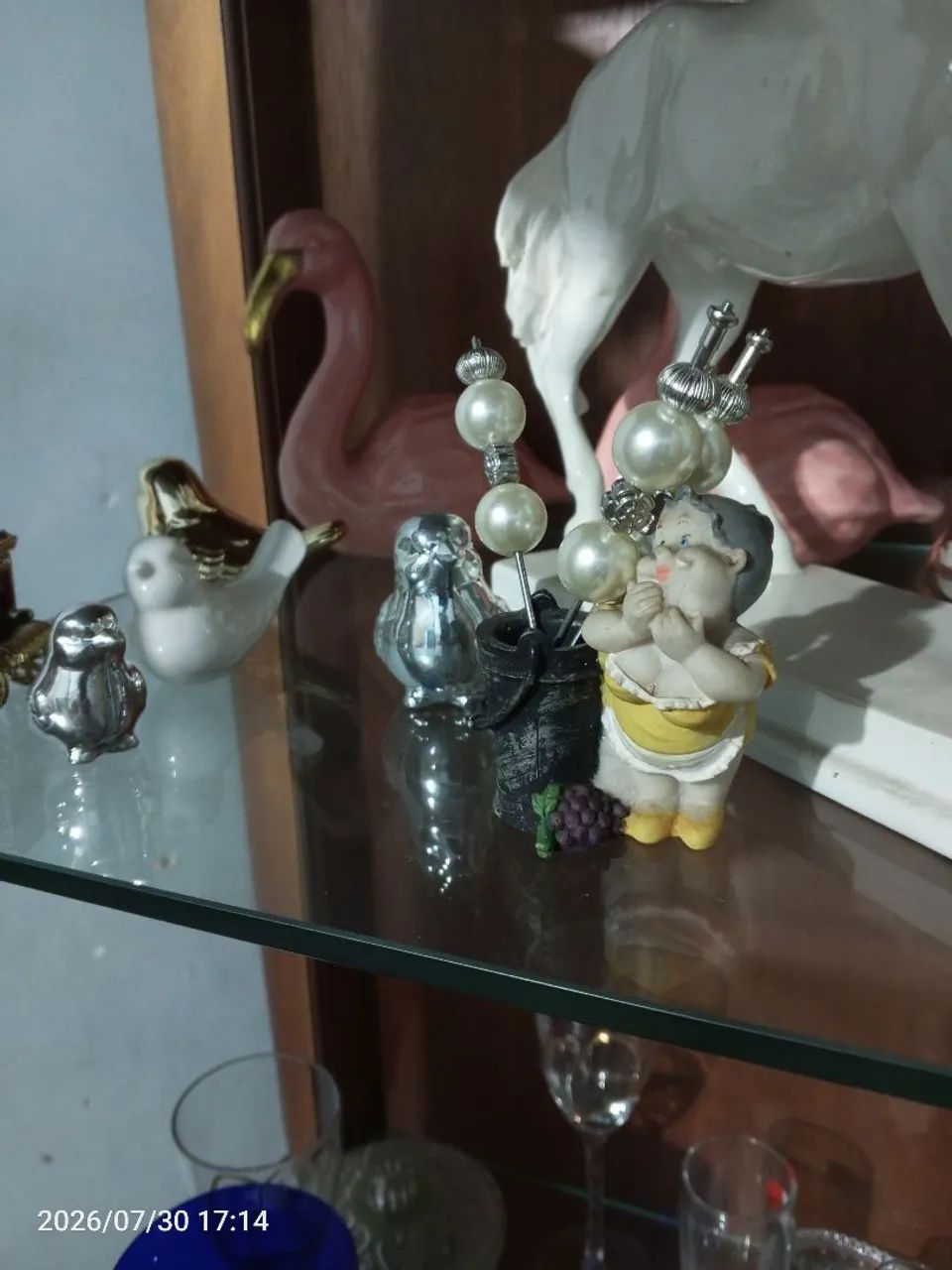 Cisne Rosa e pegadores de pérolas inox  - Foto 3