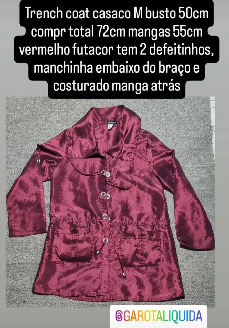 Casaco trech coat M