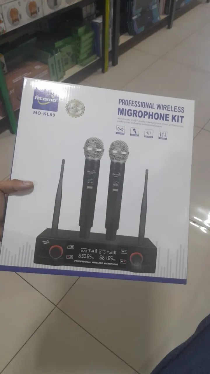Wireless profissional kit de microfone com performance em música e outros tipos