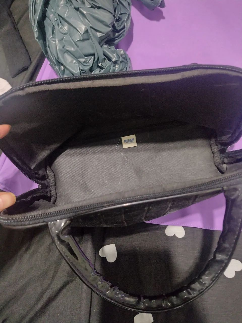 Bolsa de ombro preta  - Foto 5