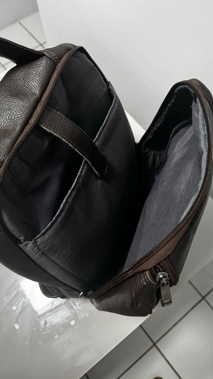 Mochila em couro legítimo  - Foto 5