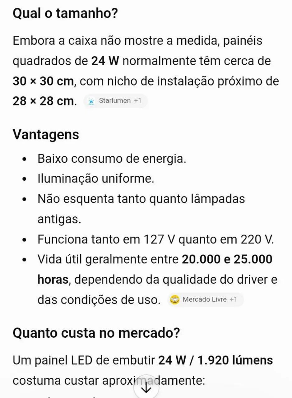 Painel LED de embutir Duaquin. Na promoção.  - Foto 5