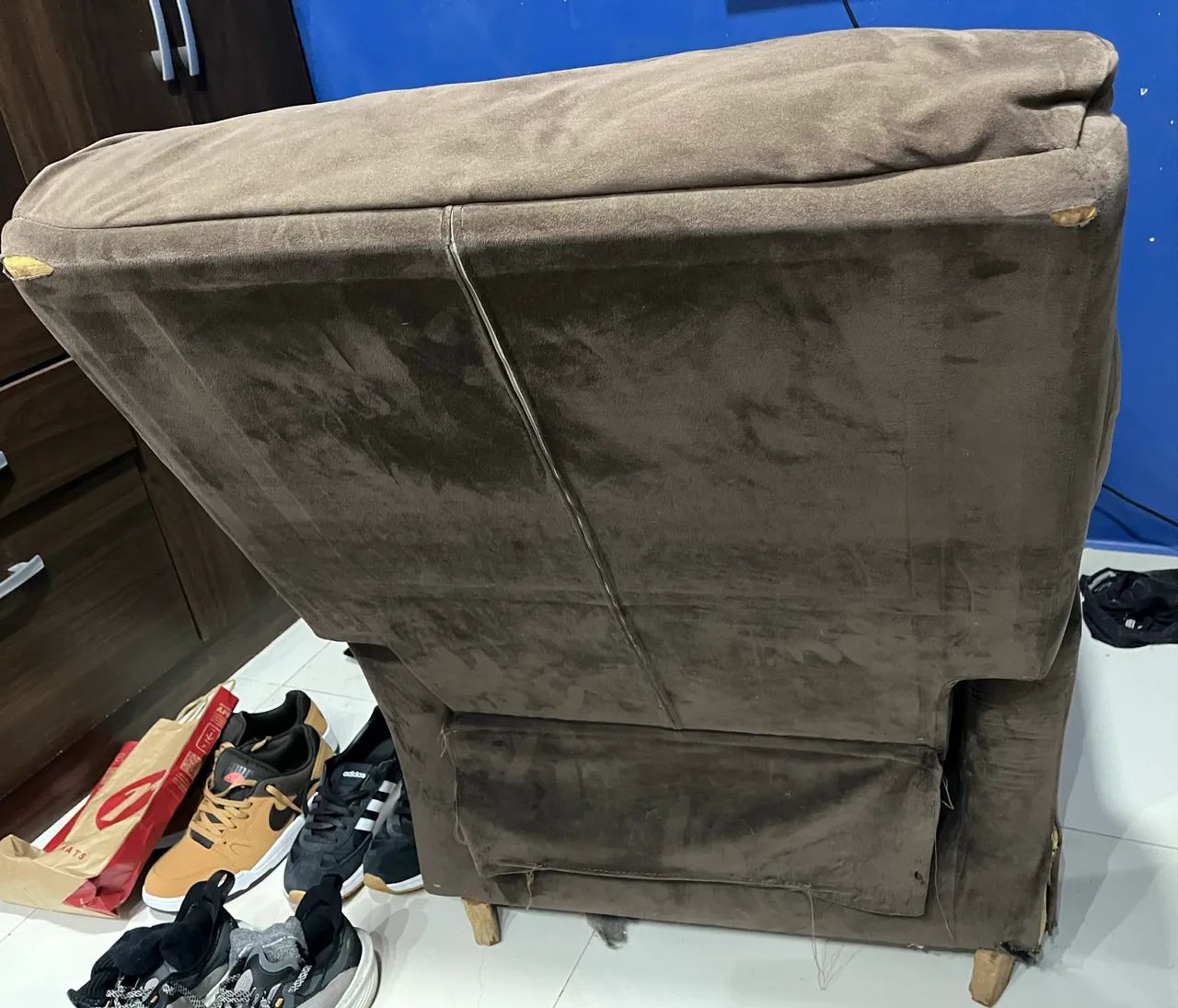 Poltrona Reclinável Marrom - Funciona Perfeitamente | Apenas R$ 350 - Foto 4