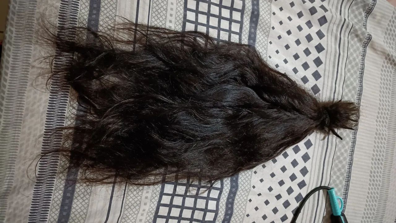 Cabelo humano castanho médio  - Foto 2