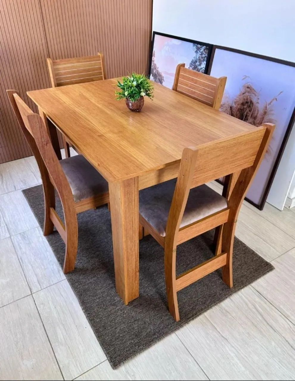 PROMOÇÃO Mesa de jantar com 4 cadeiras nova