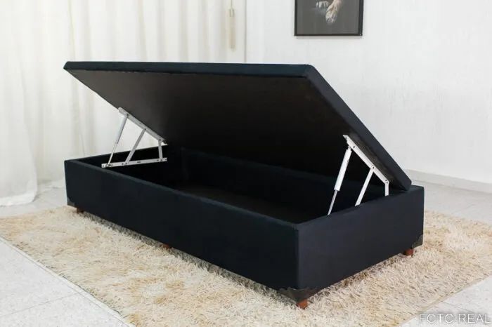 Base Box Baú de Solteiro Black