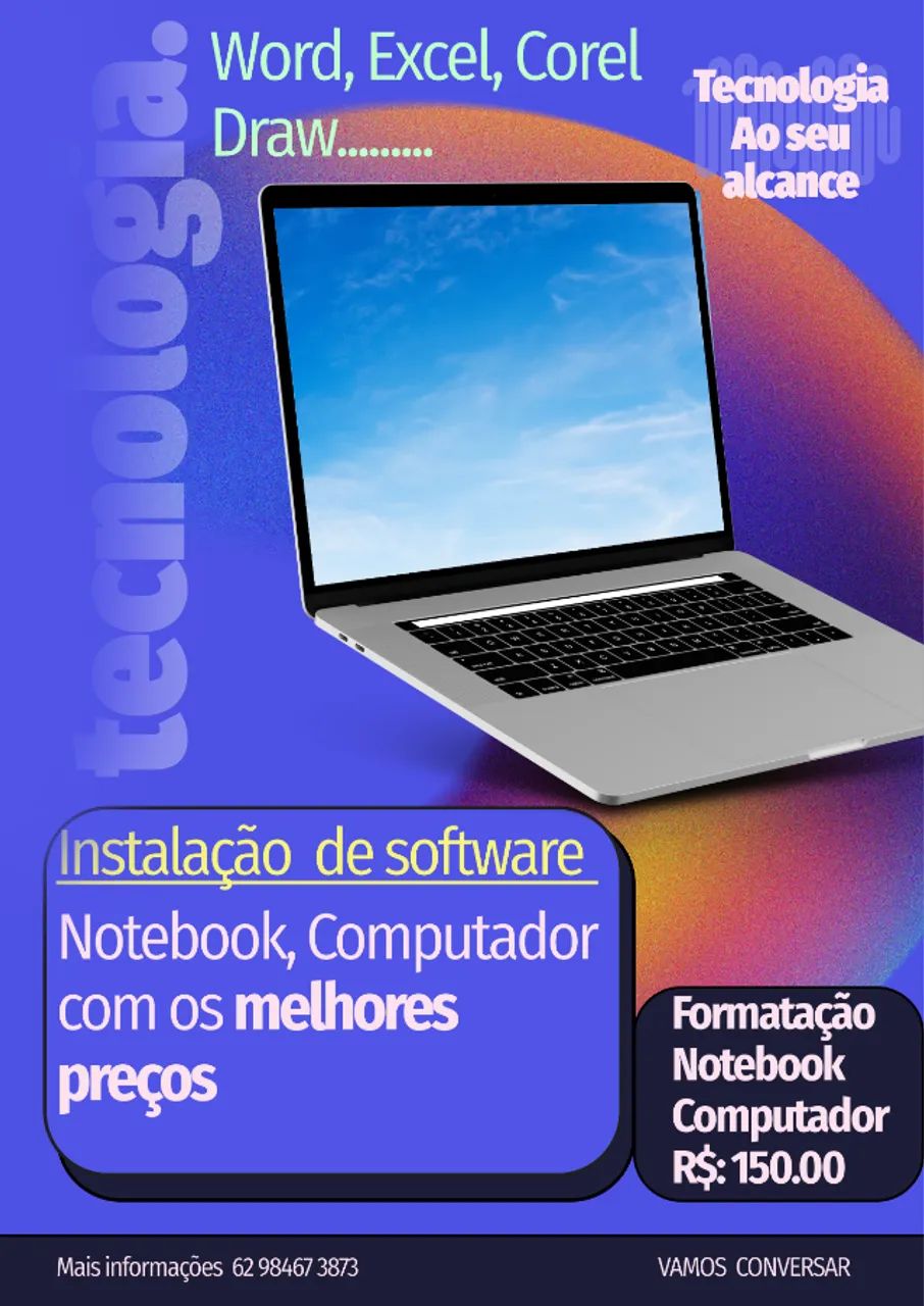 Formatação de notebook e pcs 