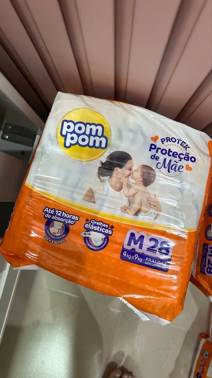 Fralda Pom Pom M - Novas e Lacradas - Foto 4