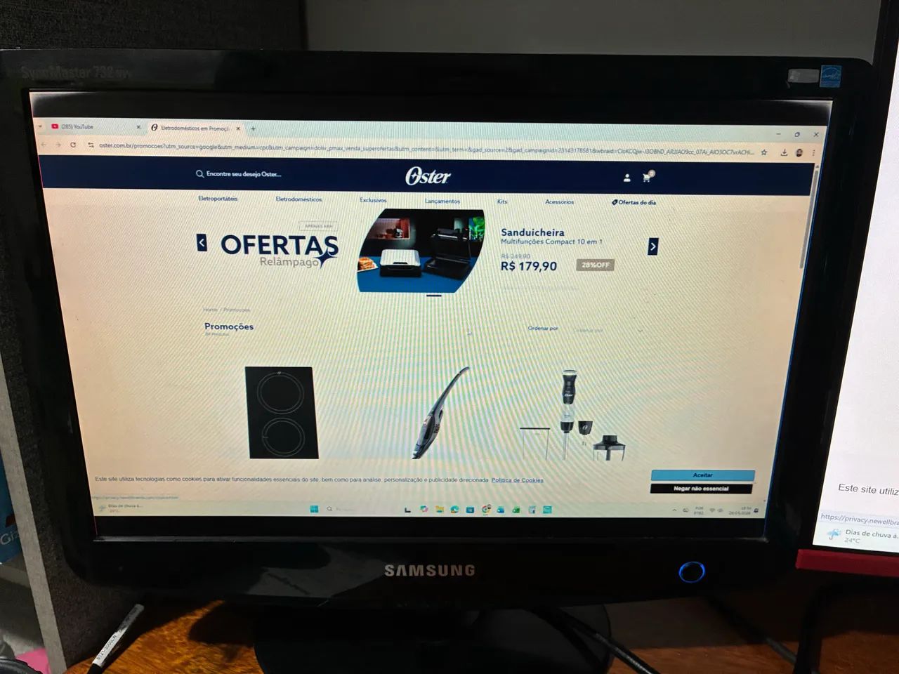 Vendo Monitor Samsung 17 polegadas  - Foto 2