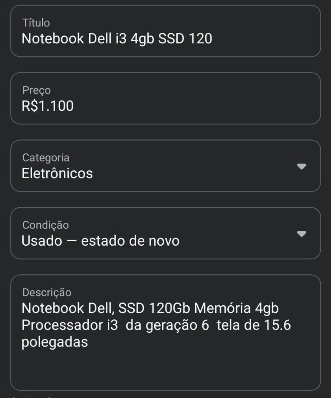 Notebook Dell i3 4gb SSD 120 - Foto 2