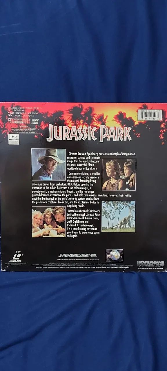 LD - Laser Disc Jurassic Park  - Foto 2
