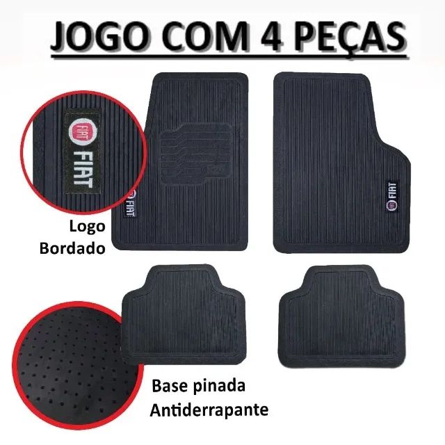 Jogo de Tapetes Emborrachados Original Novo Para Carros Fiat Uno Vivace