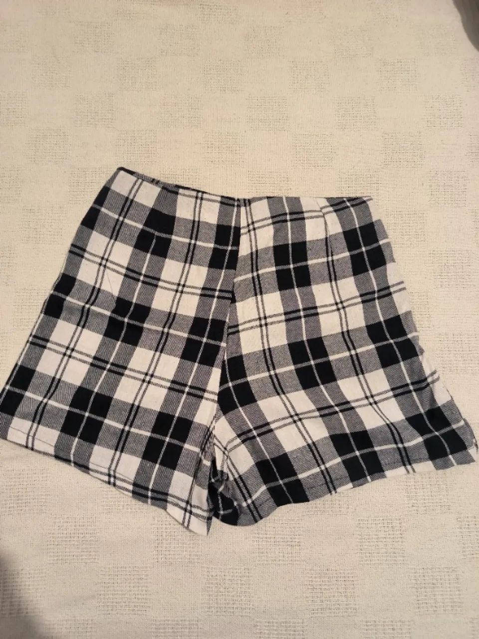 short saia xadrez feminino 36 - Foto 4