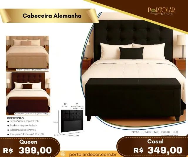 Cabeceira Alemanha a pronta entrega 