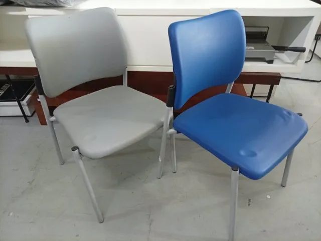 Cadeira Fixa Azul/Cinza - Foto 2