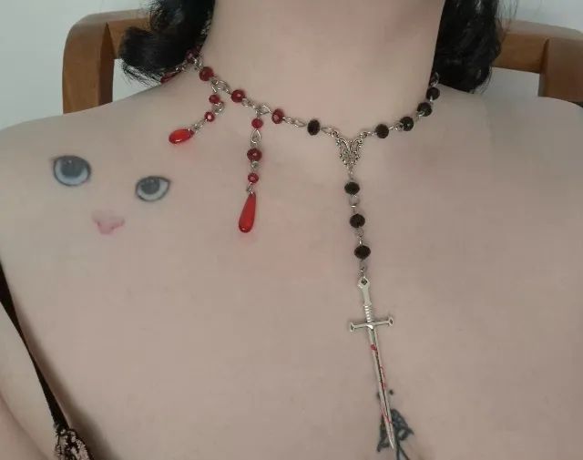 Gargantilha Vampirica Aço Inox - Foto 2