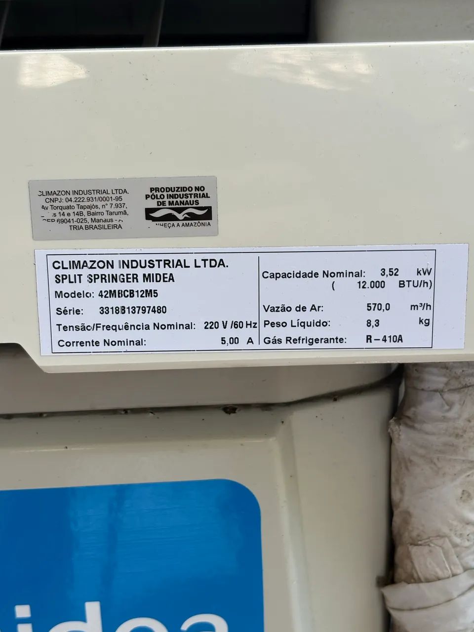 Ar condicionado split springer mudes 12000 Btu - Foto 2