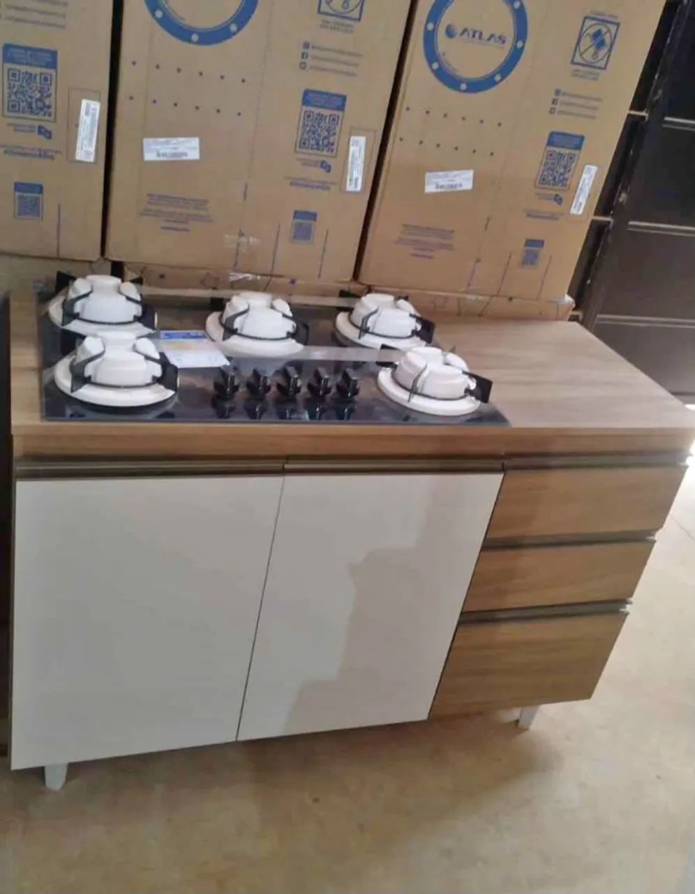 Balcão e cooktop 