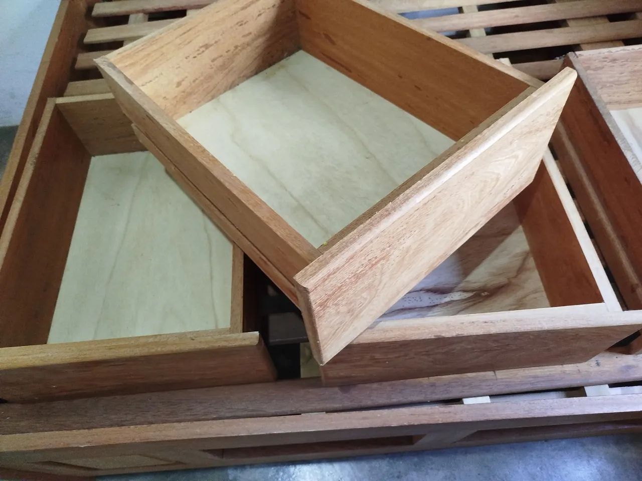 Cama casal madeira com gavetas - Foto 3