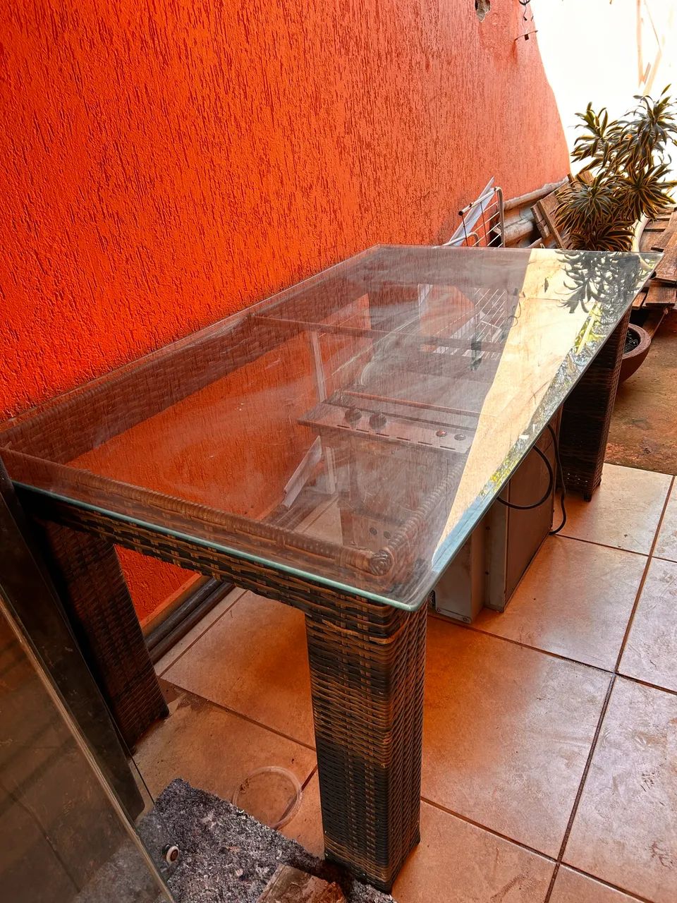 Mesa jantar tampão vidro  - Foto 2