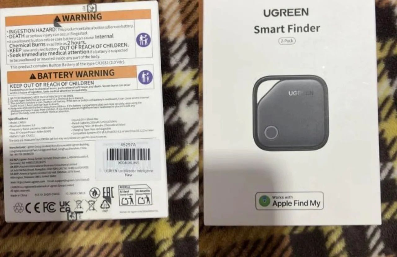 Rastreador Bluetooth UGREEN Smart Finder (AirTag) - Kit com 2 Unidades | Novo | iPhone - Foto 2