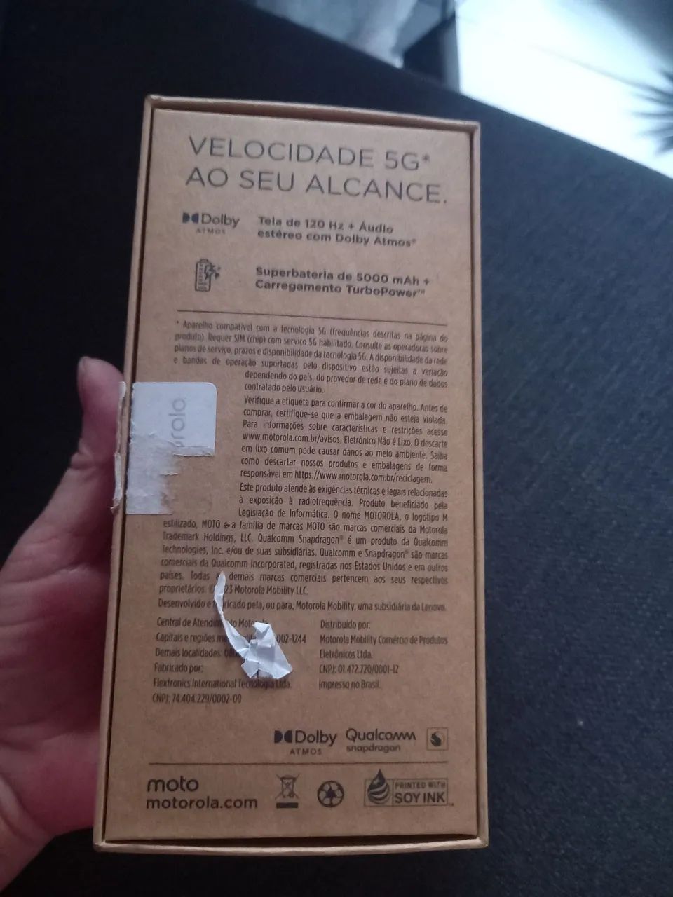  So Caixa moto g53 original com manual  - Foto 4