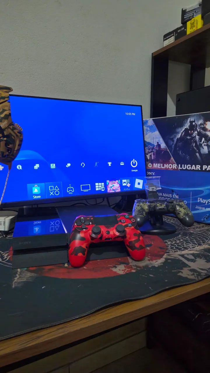 Ps 4 fat com 2 controles - Foto 2