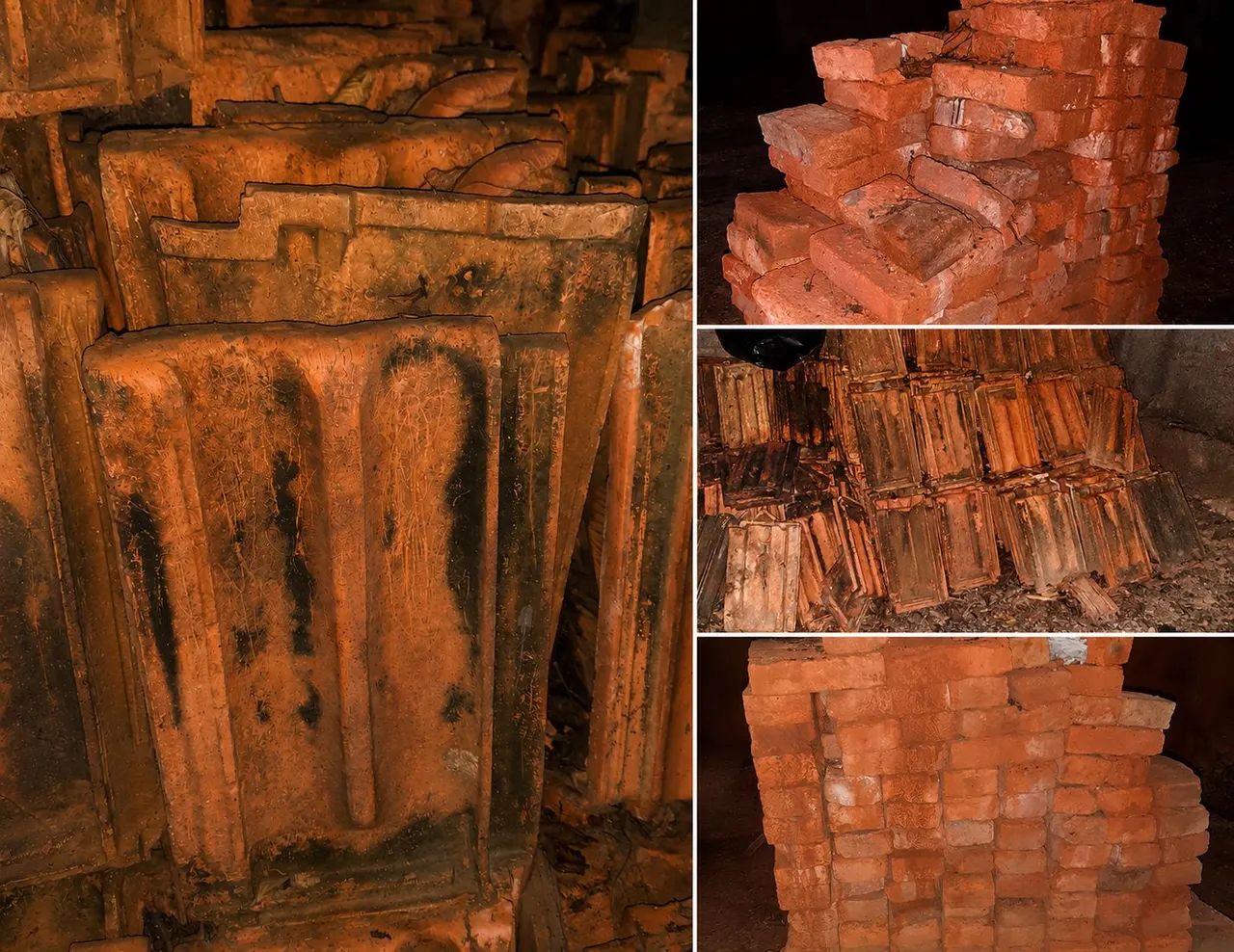 "100 Telhas Cerâmicas Coloniais Usadas + 150 Tijolos Maciços - Aproveite!"